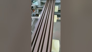 Good quality Co-extrusion and brushing embossing PE WPC panel machine (Sophie@wpcmachinery.com)