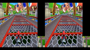 Mario Kart 7  Citra Emultor Stereoscopic 3D SBS Great 3D Efffect