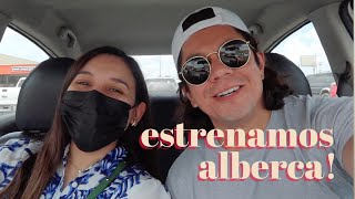 UN DIA EN NUESTRA VIDA DE CASADOS! Compras, limpieza y nuestra alberca nueva!