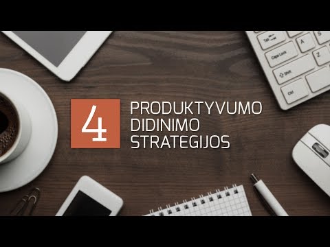 Video: Kaip Padidinti Savo Produktyvumą