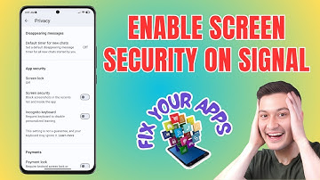 How to Enable Screen Security on the Signal App