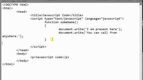 Javascript Code Tutorial Part 1/5