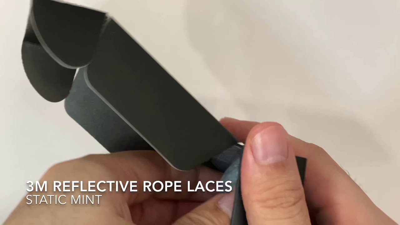 Slickieslaces 3M Reflective Rope Shoe Laces - Static Mint