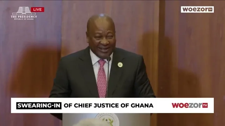 Mahama swears-in Justice Baffoe-Bonnie as Chief Justice