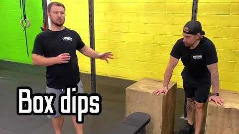 Push/Pull: Box dips & Tricep bench dips