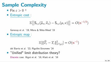 Kengo Kato - Seminar - "Entropic optimal transport and Gromov-Wasserstein alignment"