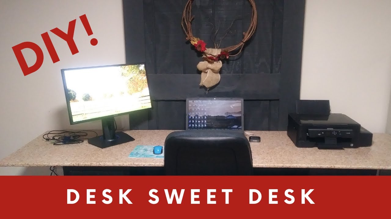 Easy 30 minute DIY Desk NO Tools Needed! YouTube