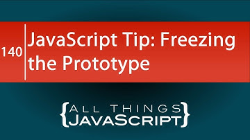 JavaScript Tip: Freezing the Prototype Object