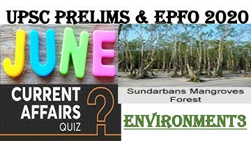 INSIGHTSIAS QUIZ ENVIRONMENT 3 JUNE 2020:UPSC/STATE_PSC/SSC/EPFO