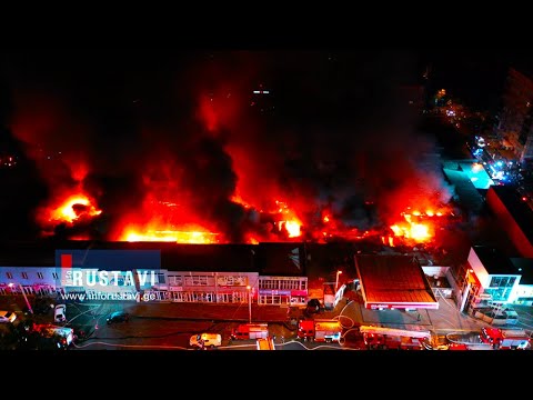 ვარკეთილის ბაზრობა დაიწვა