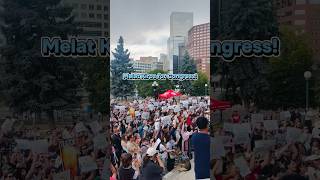 Power to the People! Melat Kiros (D) led protest! #congress #denver #politics #democrat #shorts