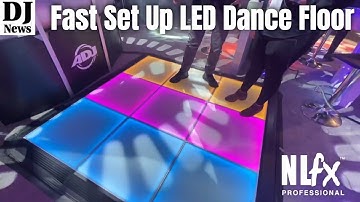 LED Dance floor with Easy Magnetic Set up from #ADJ with Katie of #NLFXPro