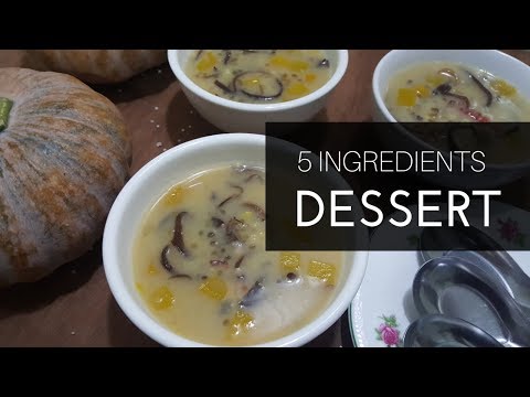 5 Ingredients Dessert Recipe | Khmer Dessert | Pumpkin Tapioca Pearl