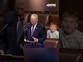 Congressmans 6yearold son makes silly faces during house speech