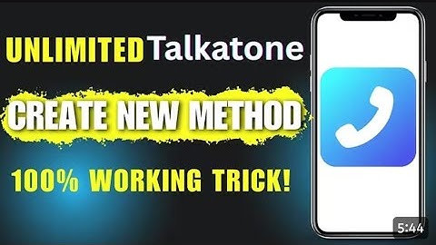 Unlimited Talktone অ্যাকাউন্ট তৈরি করুন | How To Create Talktone Account. Unlimited Create Method.