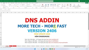 Hàm DNSSumUni trong DNS Addin 2406 - Tổng hợp bảng dữ liệu