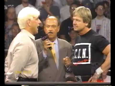 Ric Flair turns on Roddy Piper -23/6/97-