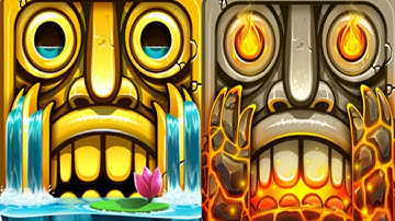 Temple Run 2 Reverse Gameplay - Volcano Island VS Enchanted Palace