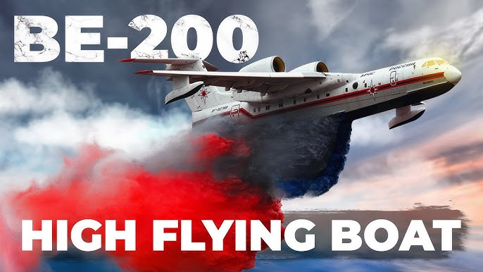 Ruský obojživelný vodní bombardér Berijev Be-200 Altair