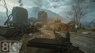 Crossing The Rhine / Ludendorff Bridge , Remagen Germany , March 1945｜Call of Duty WW2 - 8K