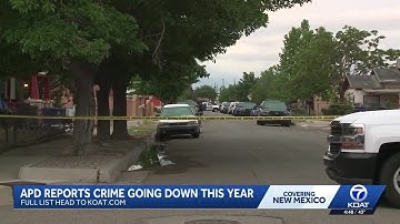 Albuquerque police data shows crime rates are dropping
