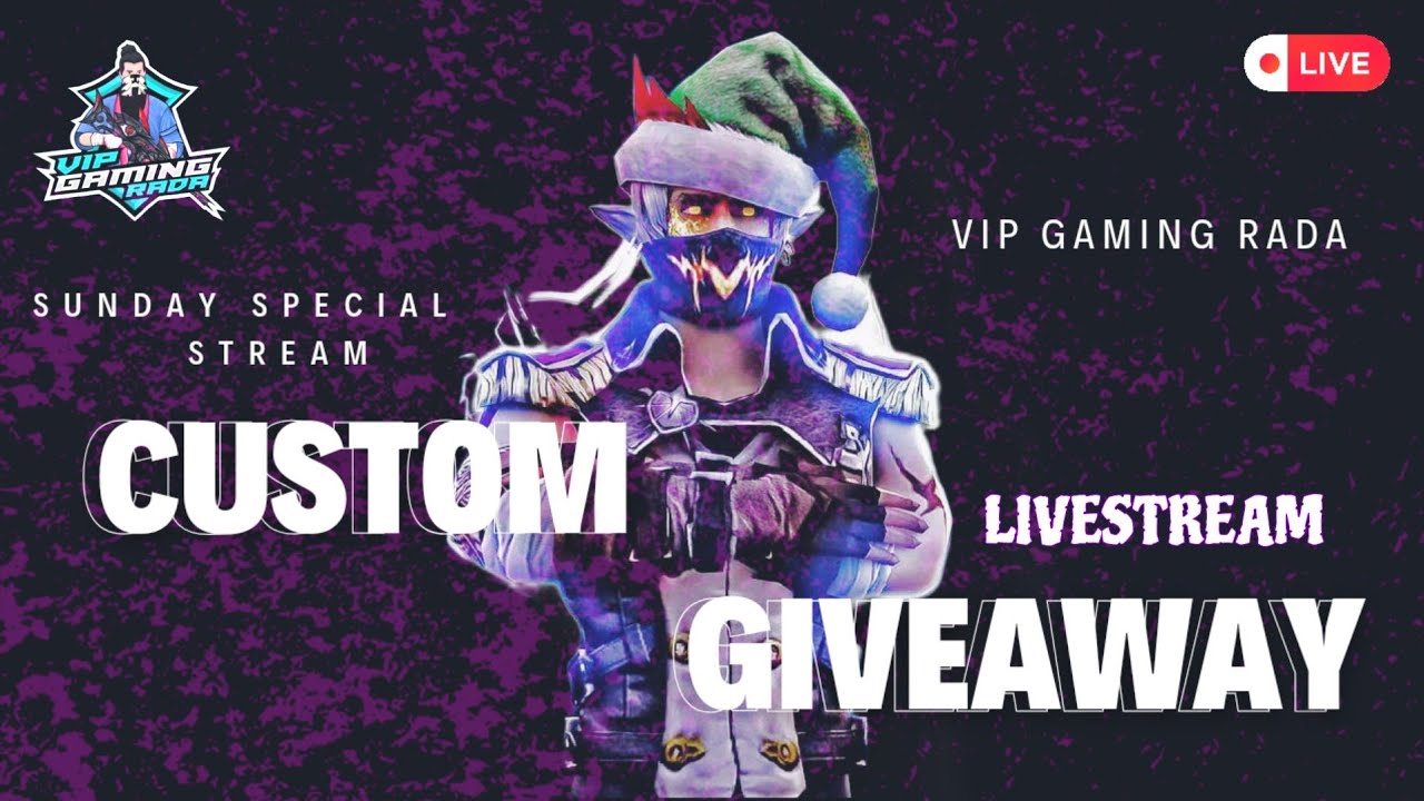 FREE FIRE LIVE GIVEAWAY CUSTOM ROOM | FF LIVE TEAM CODE GIVEAWAY | FF ...
