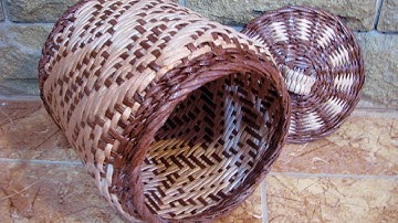 Newspaper weaving. The “waves” pattern. Part 1.