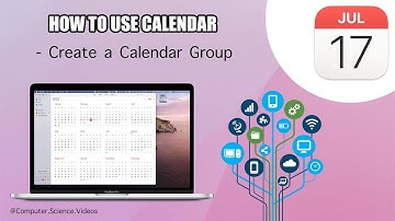 How to CREATE a Calendar Group On the Calendar Application Using a Mac - Basic Tutorial | New