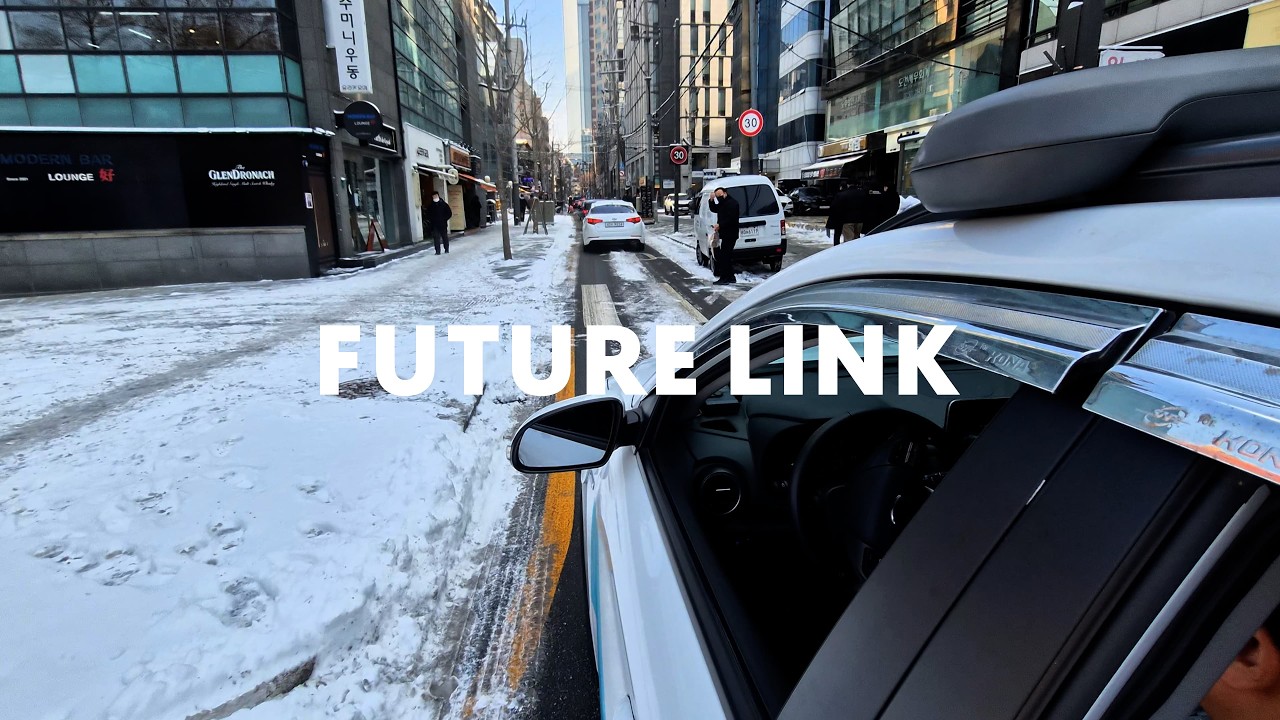 눈 내린 강남, 터널부터 사람 많은 골목까지 자율주행으로 달려봤습니다 ❄️🚗