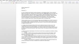 Problem solution: Accounting Written Assignment Exercise 7.4