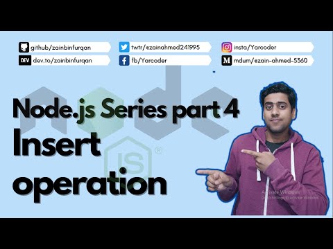Inserting Data In MongoDB Collection With Node.js | Hindi/Urdu | Part 4