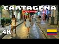 Cartagena Clock Tower Nightlife Walking Tour: Best In Colombia | 4K 🇨🇴