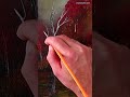 Step by Step Acrylic Painting Techniques on Painting Log House in the Fog #simpleart #art