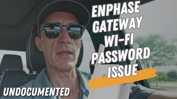 Enphase IQ Gateway Wi-Fi Password Issue