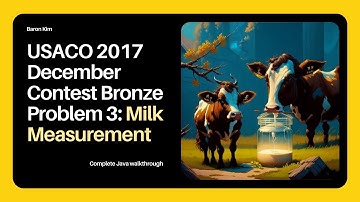 USACO Milk Measurement Walkthrough | Java