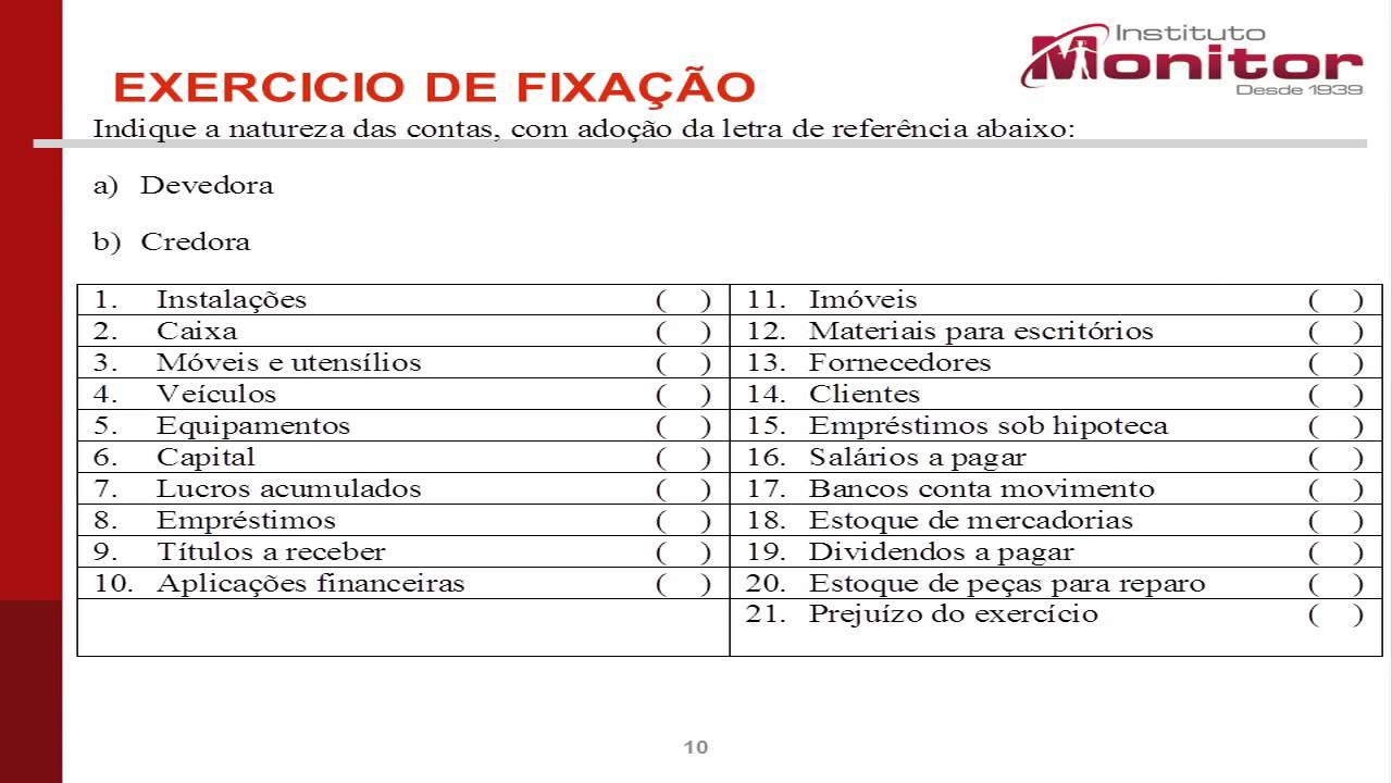 006G - Contabilidade Geral - Débito e Crédito I - YouTube