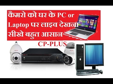 cp plus camera view on laptop