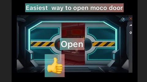How to open moco event door in easy way😇