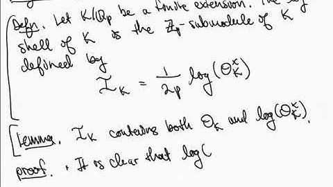 The p-adic Logarithm - Part 03 - Log Shells