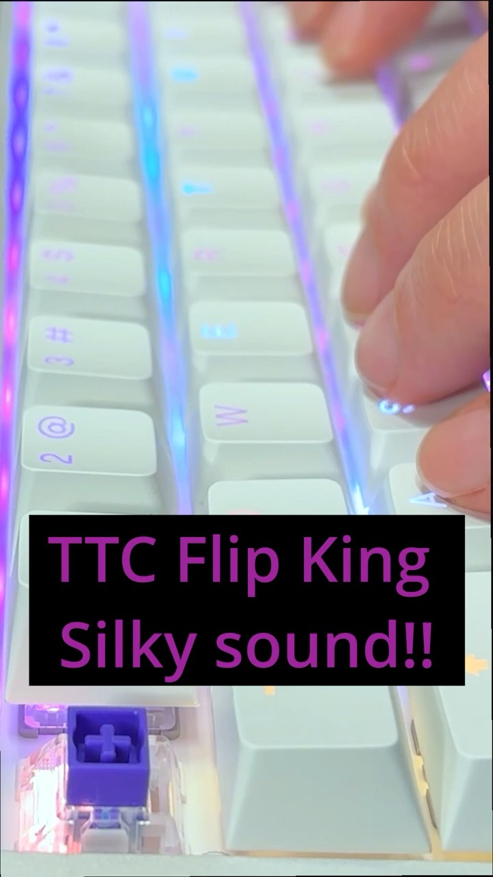 TTC Flip King of magnetic switch!! Silkey sound!! #keyboard