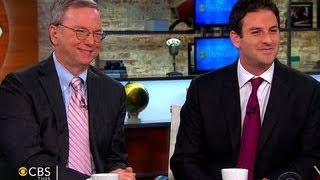 Google's Eric Schmidt announcing $1 million donation to solve problems through technology