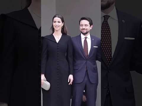 الأمير الحسين بن عبد الله الثاني و زوجته الأميرة رجوة يصلان إلى فرنسا في زيارة رسمية
