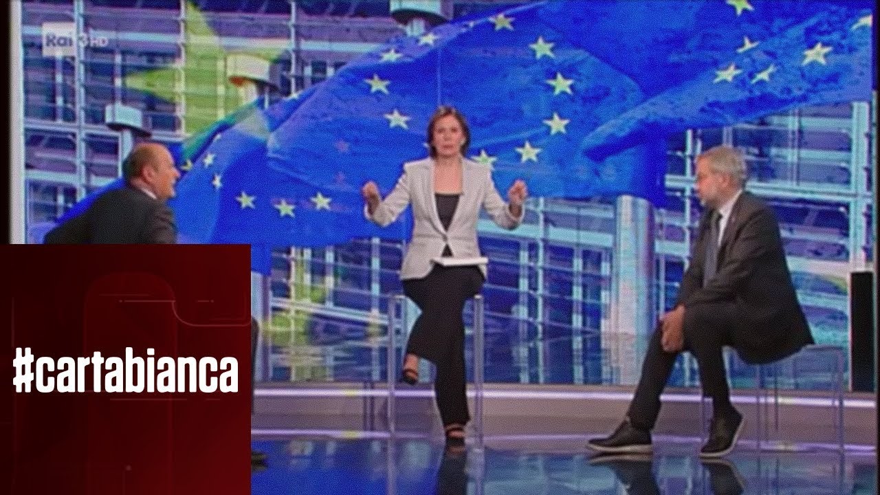 Pierluigi Bersani e Claudio Borghi - #cartabianca 14/05/2019