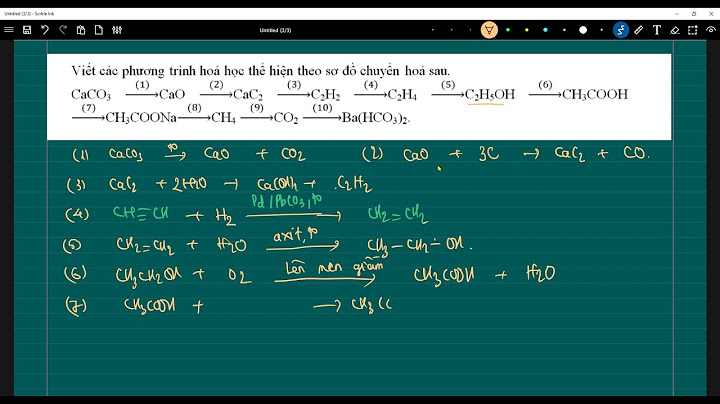Viết các ptpư theo sơ do chuyển hóa sau.c2h5oh c2h4