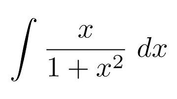 Integral of x/(1+x^2) (substitution)