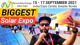 Renewable Energy India ( REI ) - 2021 Expo | REI EXPO India | Solar Expo | REI 2021 Greater Noida