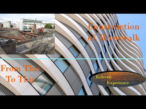 From This to This - Construction of Riverwalk, an amazing curved tower block in London