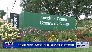 Tompkins Cortland Community College and SUNY Oswego Sign Transfer Agreement