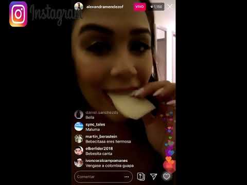 Alexandra Mendez la Chama Instagram en vivo