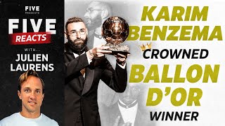 Karim Benzema Crowned Ballon D'or Winner At The Age Of 34 | Ft. Julien Laurens.
